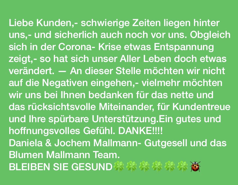 Liebe Kunden... Liebe Kunden...